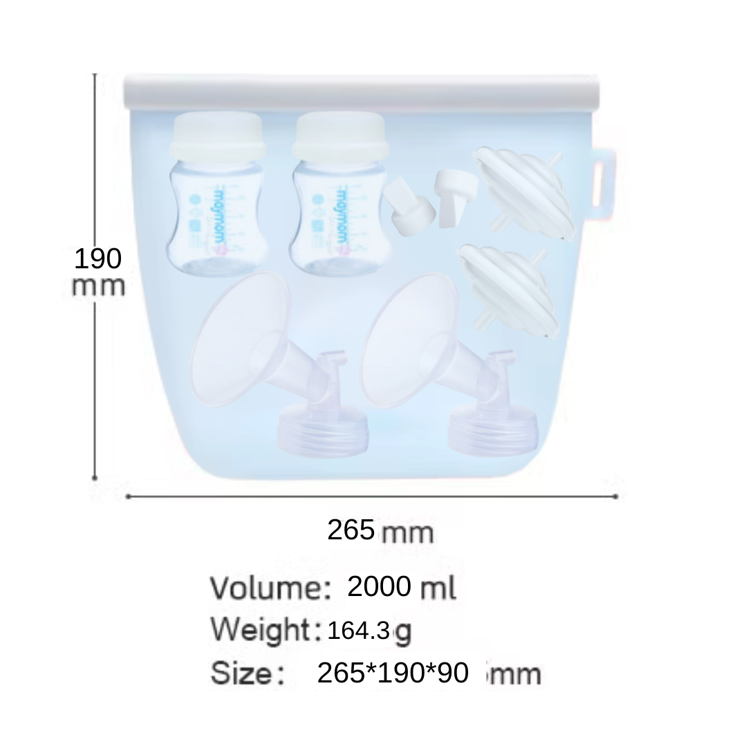 Evelynne Silicone Breast Pump Pouch Storage