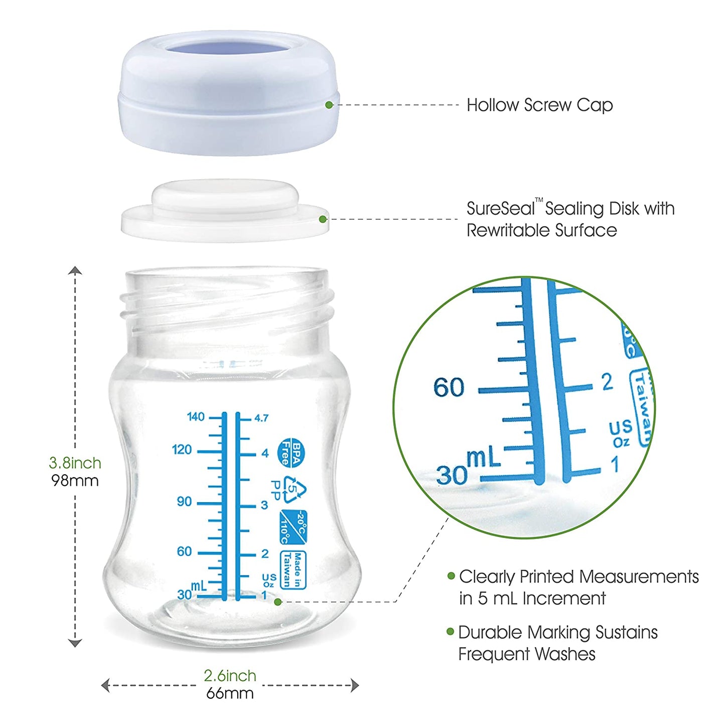 Maymom milk collection bottle (140ml)