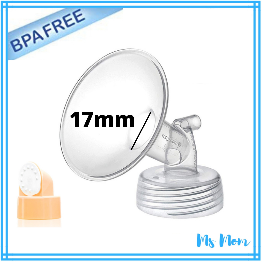 Maymom Wide Neck Flange with Valve for Spectra and Other Breastpump (Copy)