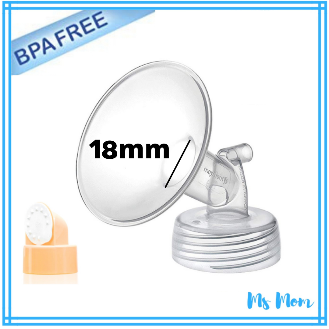Maymom Wide Neck Flange with Valve for Spectra and Other Breastpump (Copy)