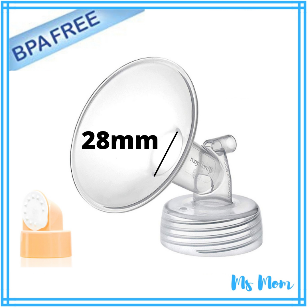 Maymom Wide Neck Flange with Valve for Spectra and Other Breastpump (Copy)