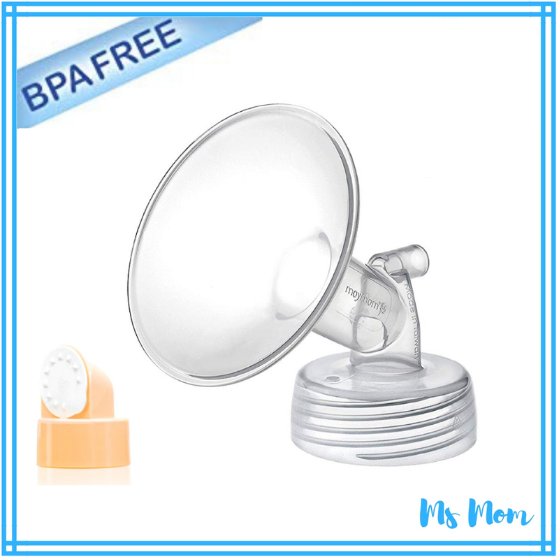 Maymom Wide Neck Flange with Valve for Spectra and Other Breastpump (Copy)