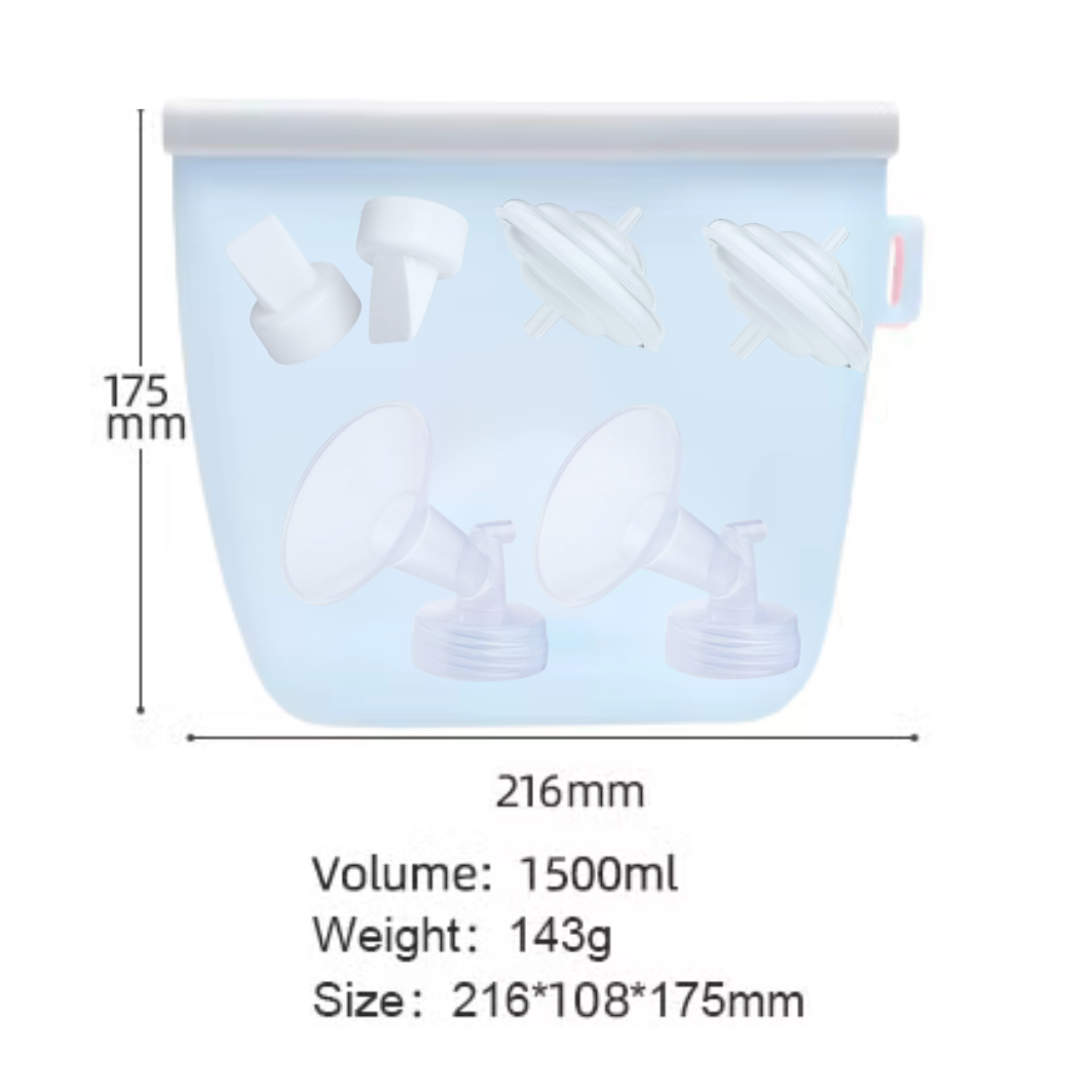 Evelynne Silicone Breast Pump Pouch Storage
