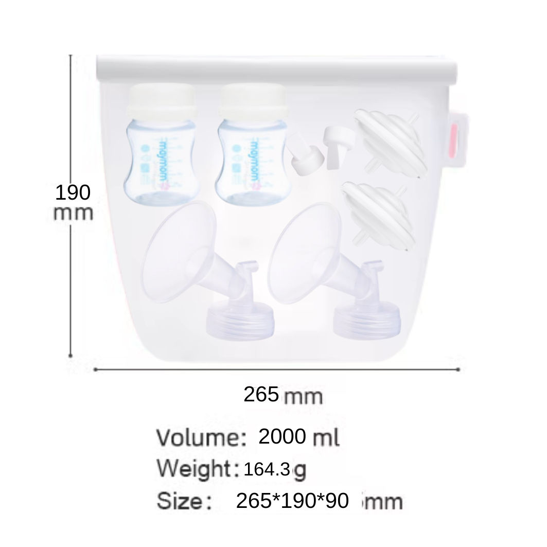 Evelynne Silicone Breast Pump Pouch Storage
