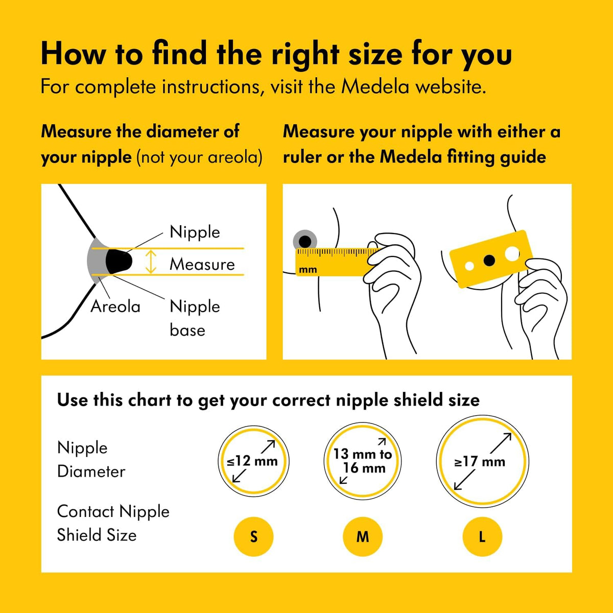 Medela Contact Nipple Shield 16mm, 20mm, 24mm