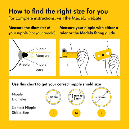 Medela Contact Nipple Shield 16mm, 20mm, 24mm