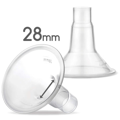 Maymom Half Shield (Flange) Compatible for Medela, Pigeon, Youha (2pcs)