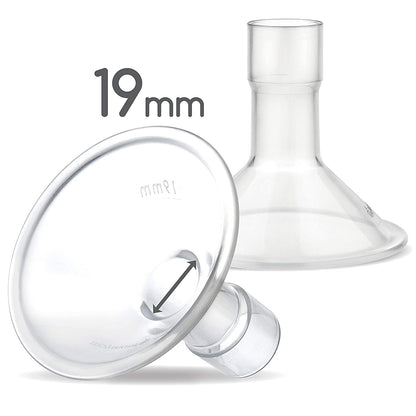 Maymom Half Shield (Flange) Compatible for Medela, Pigeon, Youha (2pcs)