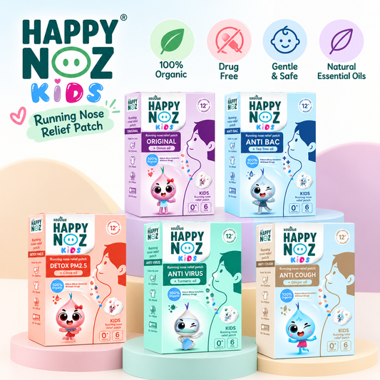 Happy Noz, Organic Onion Sticker Patch for Kids - Relieve Colds, Nasal Congestion and Cough